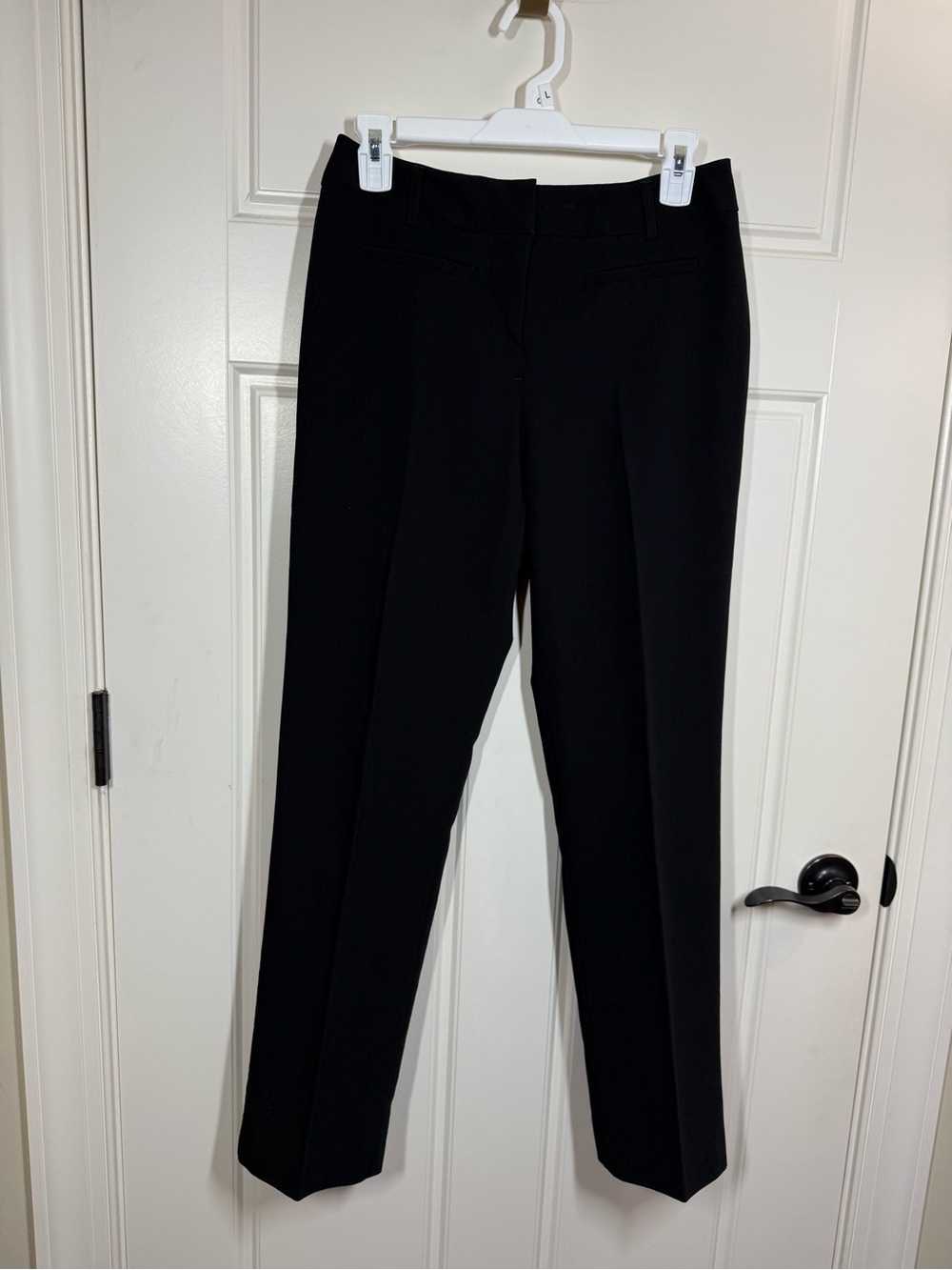 Investments Women’s Black Polyester dressy career Straight work pants Size 4P